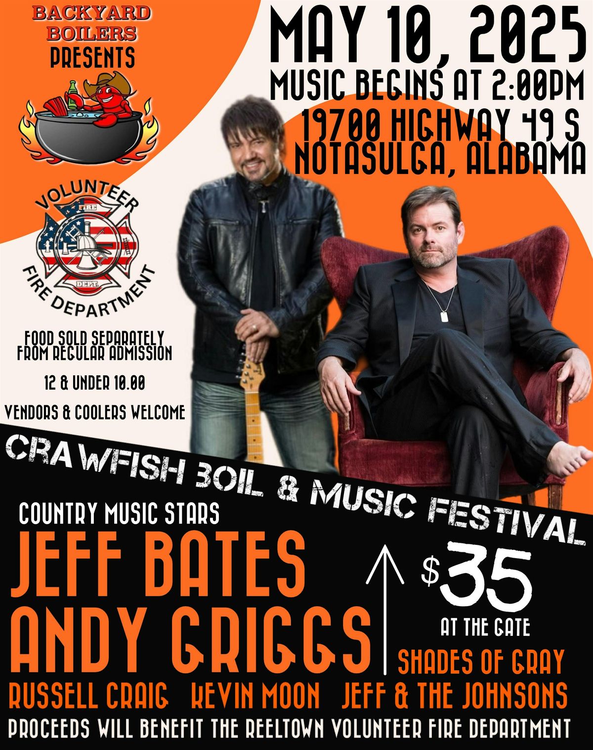Backyard Boilers PRESENTS Crawfish Boil & Music Festival | Event in Notasulga | AllEvents