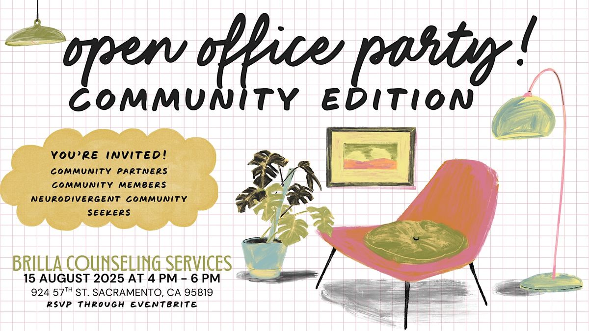 Brilla Counseling Open Office! Community Edition, 15 August | Event in Sacramento | AllEvents