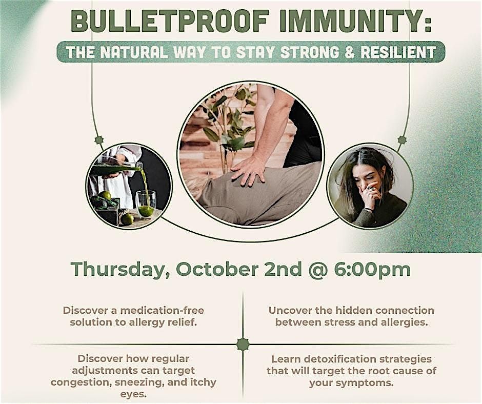 Bulletproof Immunity, 2 October | Event in Canton | AllEvents