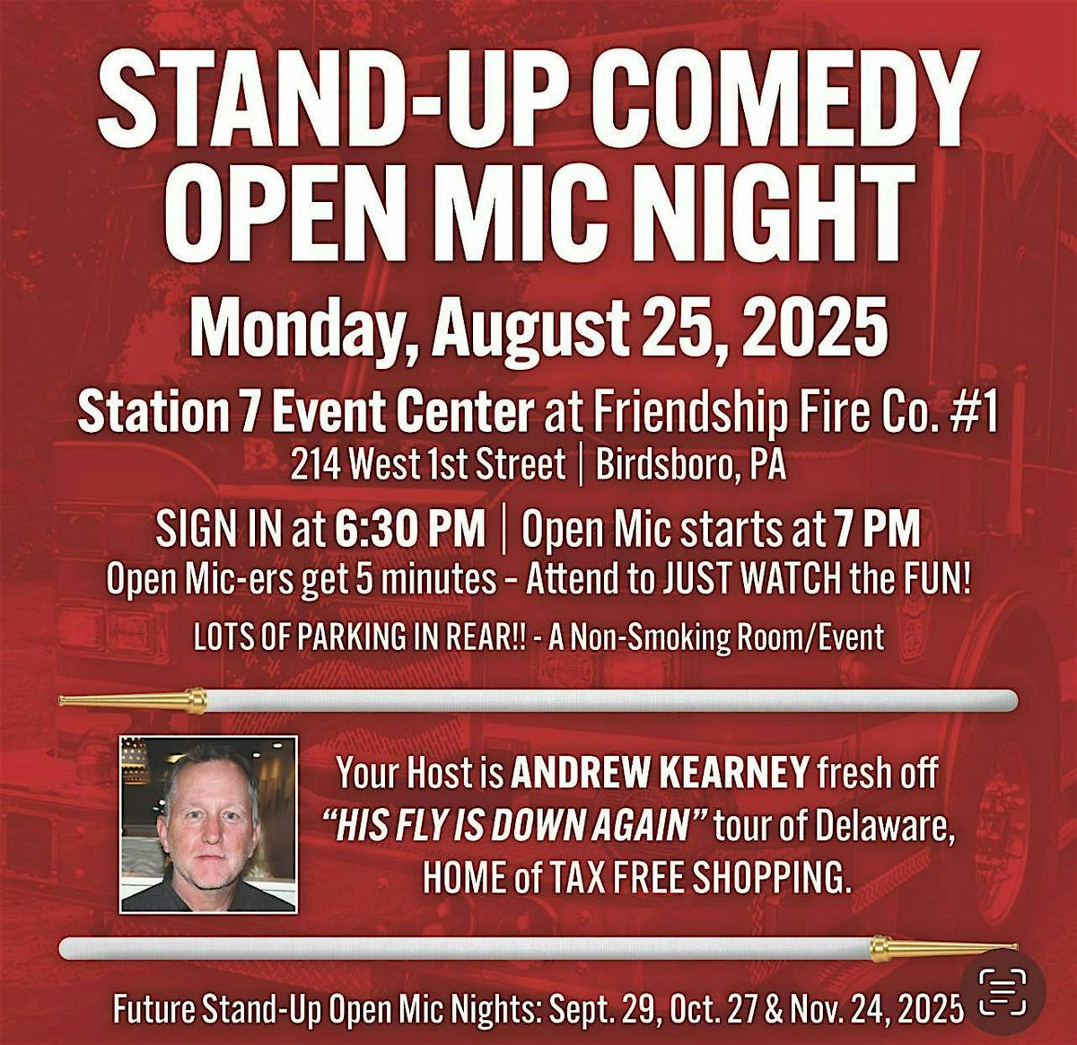 Stand-up Comedy Open Mic Night, 25 August | Event in Birdsboro | AllEvents