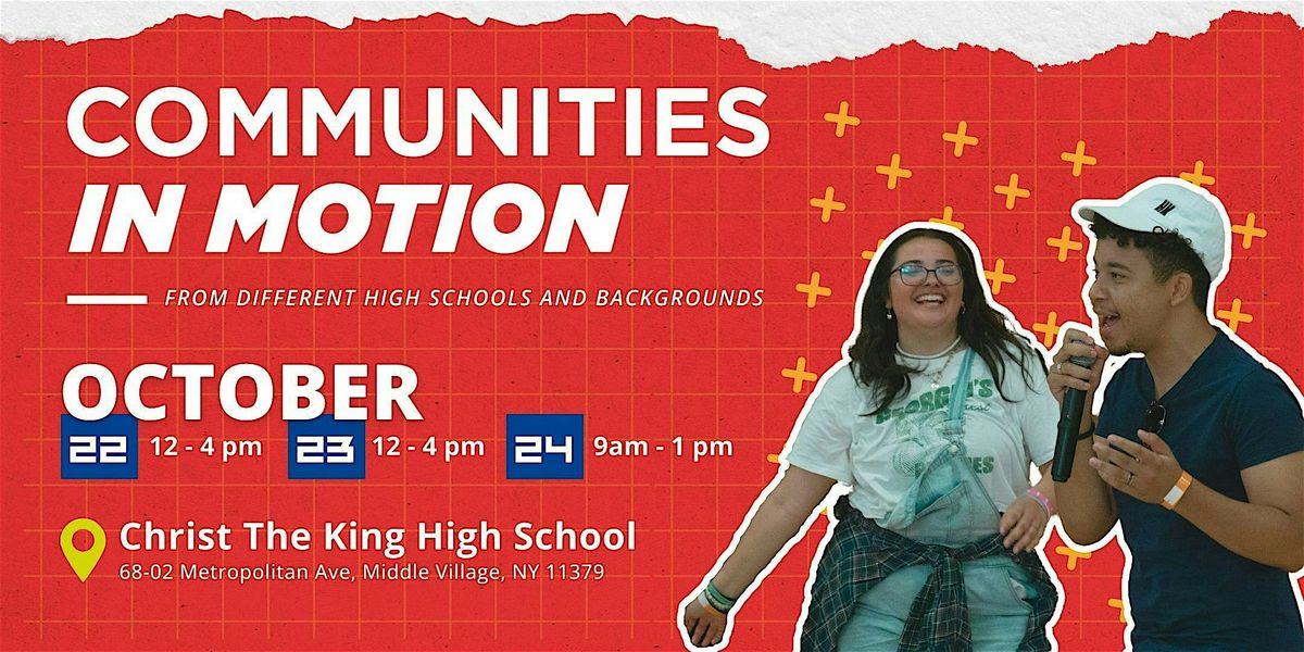 Communities in Motion, 22 October | Event in Queens | AllEvents