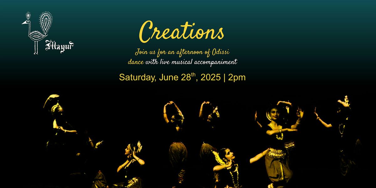 Mayur presents CREATIONS, 28 June | Event in Rockville | AllEvents