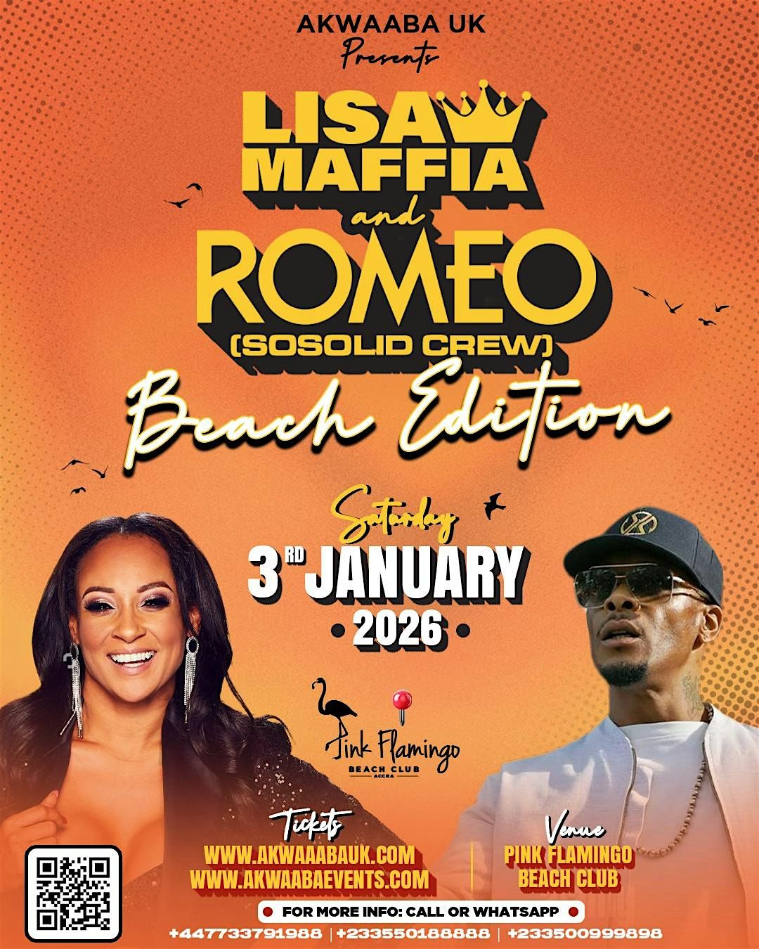 Donaeo |  Lisa Maffia |  Romeo Live in Ghana, 3 January | Event in Accra | AllEvents