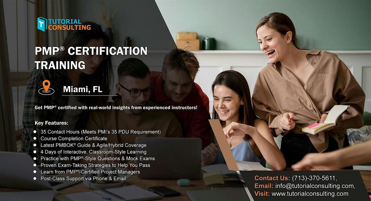 PMP® Certification for Project managers in Miami, FL, 23 August | Event in Miami | AllEvents