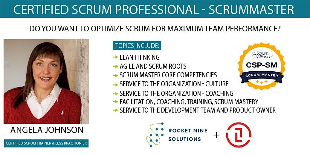 Angela Johnson |Online|CSP-SM|Professional ScrumMaster|Sep 25-26, 25 September | Online Event | AllEvents