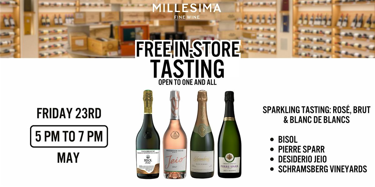Free Wine Tasting - Sparkling Tasting: Rosé, Brut & Blanc de Blancs, 23 May | Event in New York | AllEvents