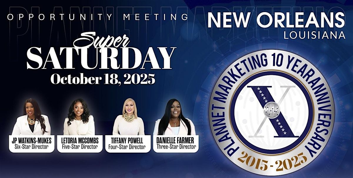 Super Saturday Anniversary Edition, 18 October | Event in Kenner | AllEvents