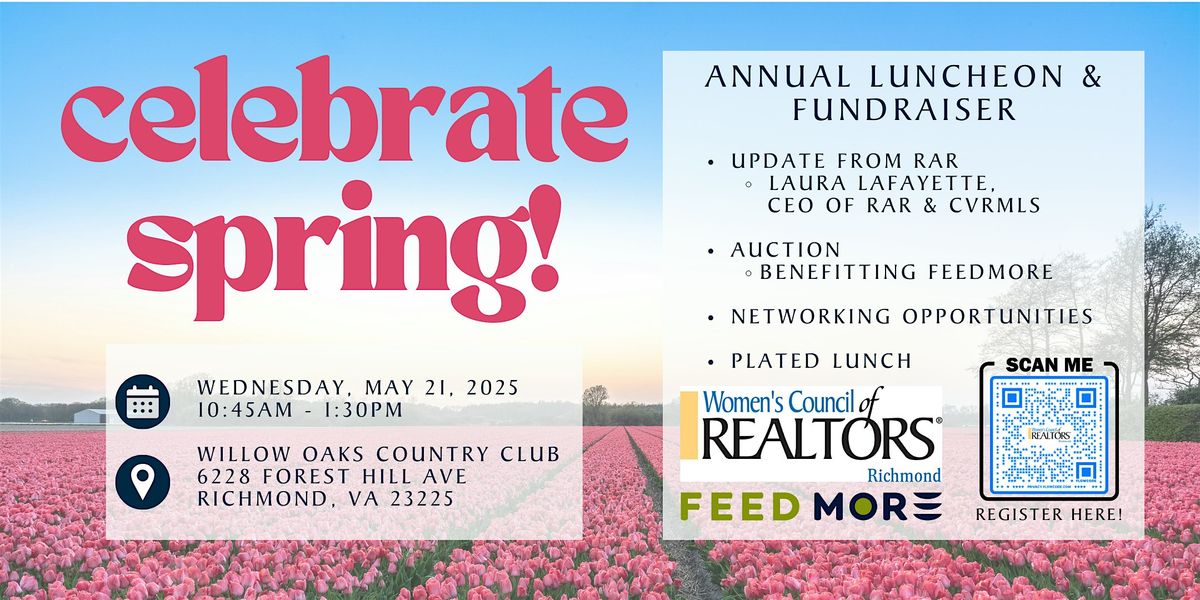 Annual Spring Luncheon & Fundraiser | Women's Council of REALTORS Richmond | Event in Richmond | AllEvents