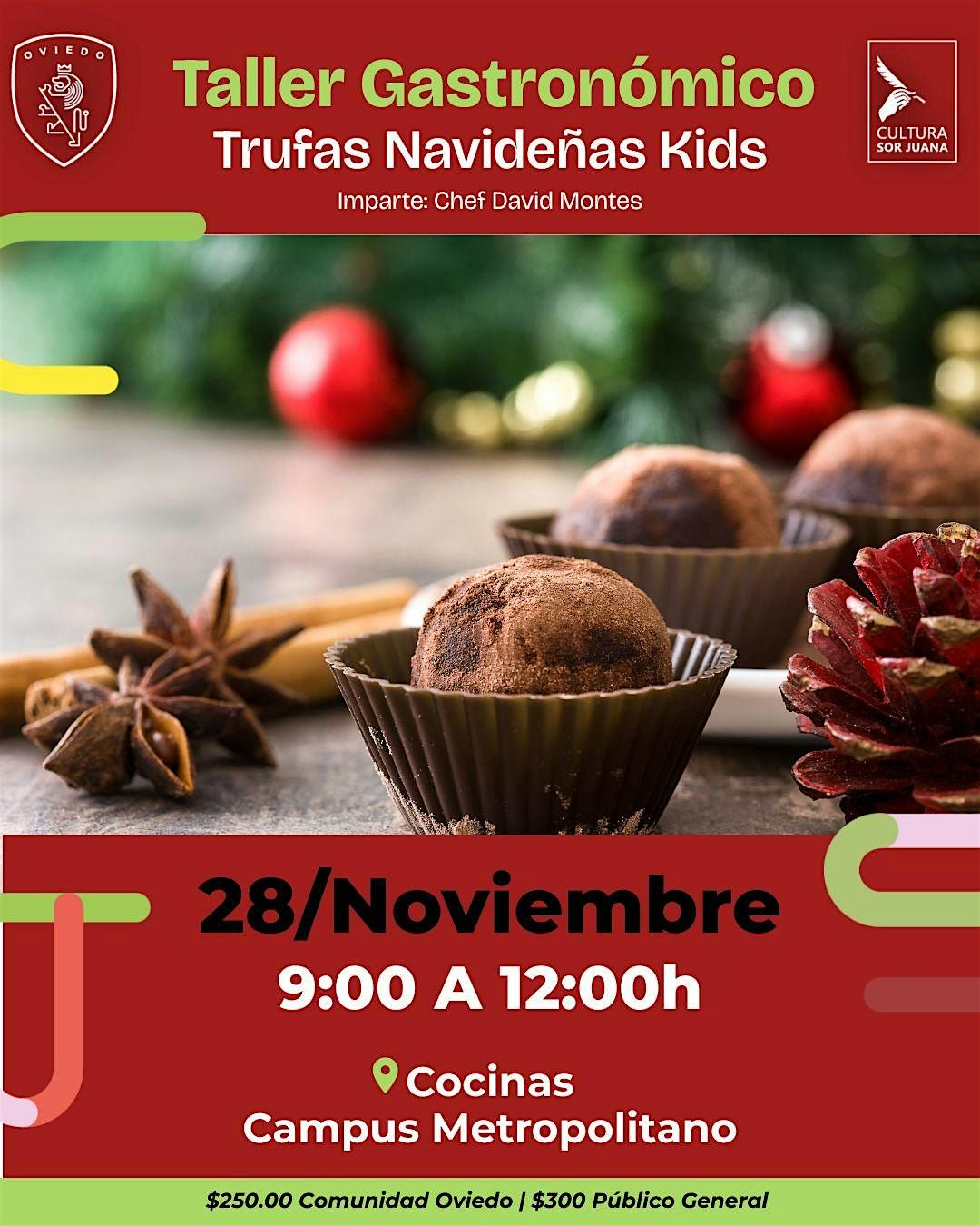 Taller Gastronómico: Trufas Navideñas, 28 November | Event in León | AllEvents