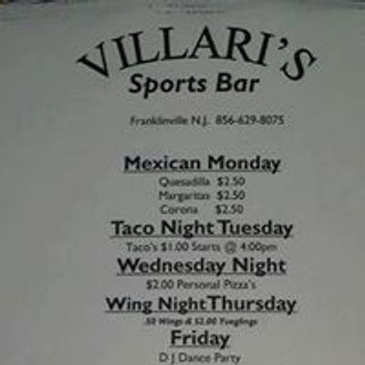 Villaris Sports Bar Franklinville NJ