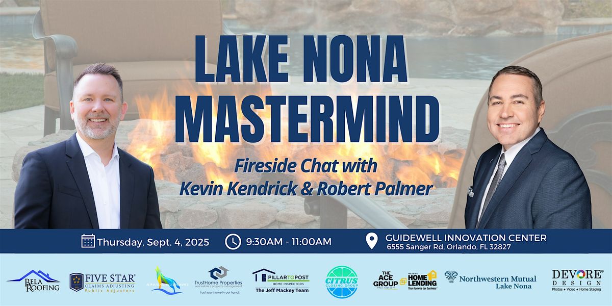 Lake Nona Mastermind:  Robert Palmer, 4 September | Event in Orlando | AllEvents