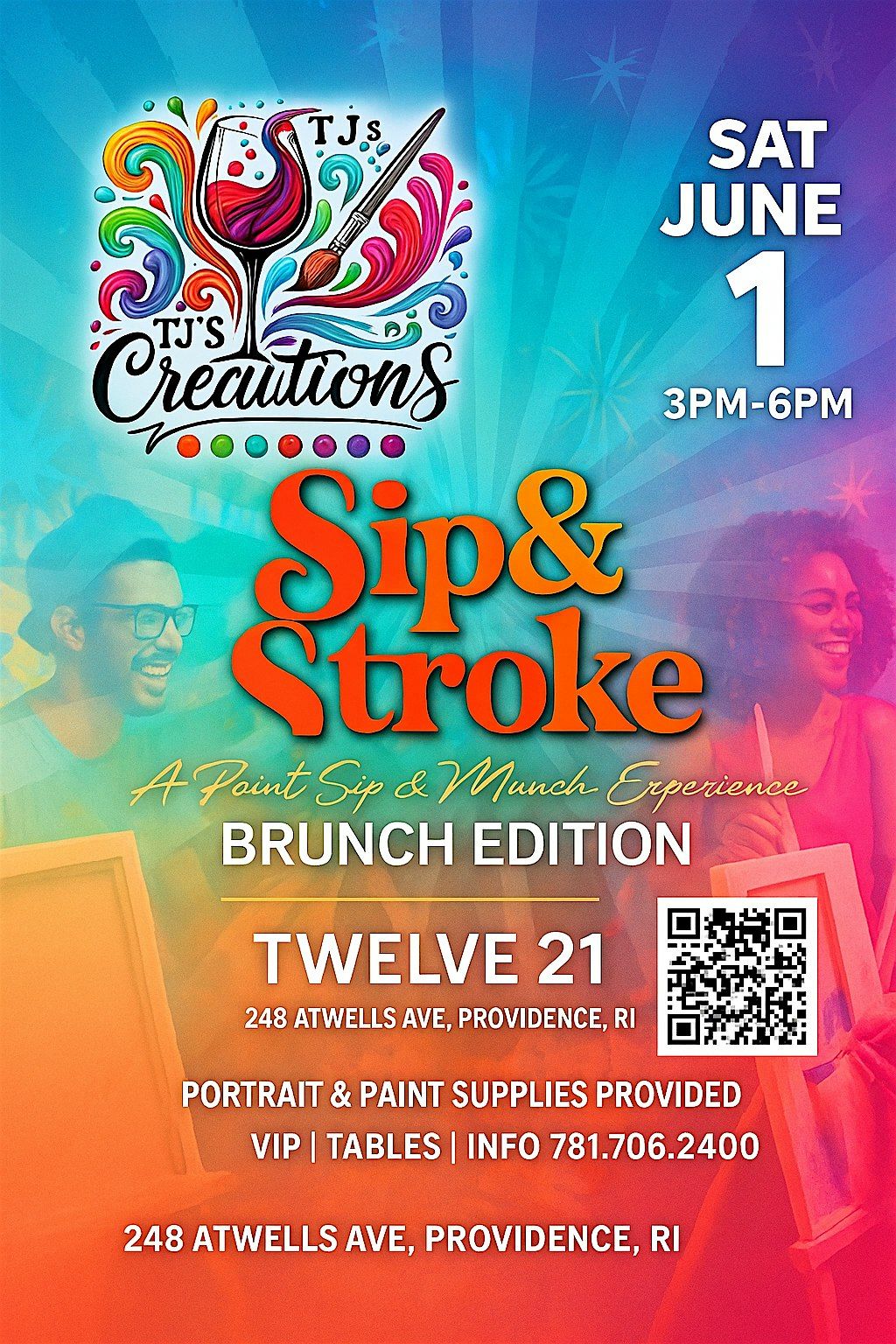 Sip & Stroke   “Brunch Edition”, 1 June | Event in Providence | AllEvents