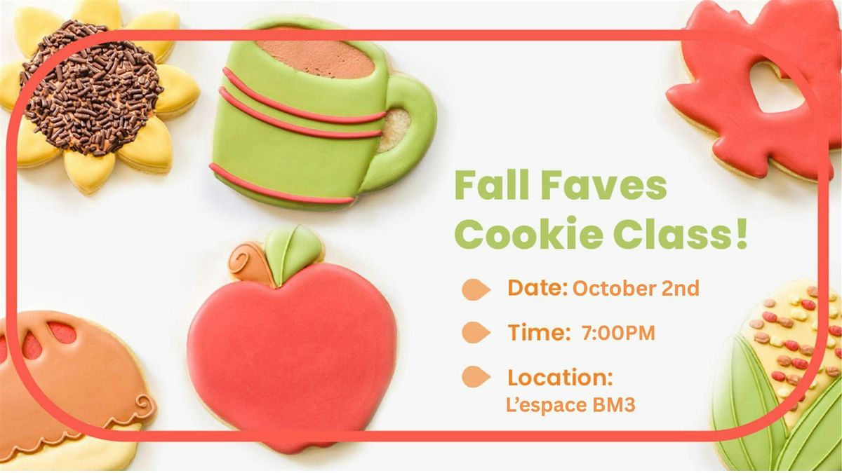 Fall Faves Sugar Cookie Decorating Class!, 2 October | Event in Vaudreuil-Dorion | AllEvents