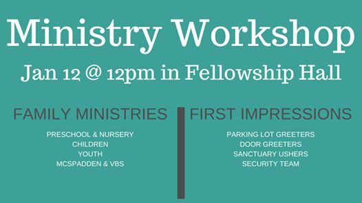 Ministry Workshop At First Baptist Church Of Gadsden Gadsden