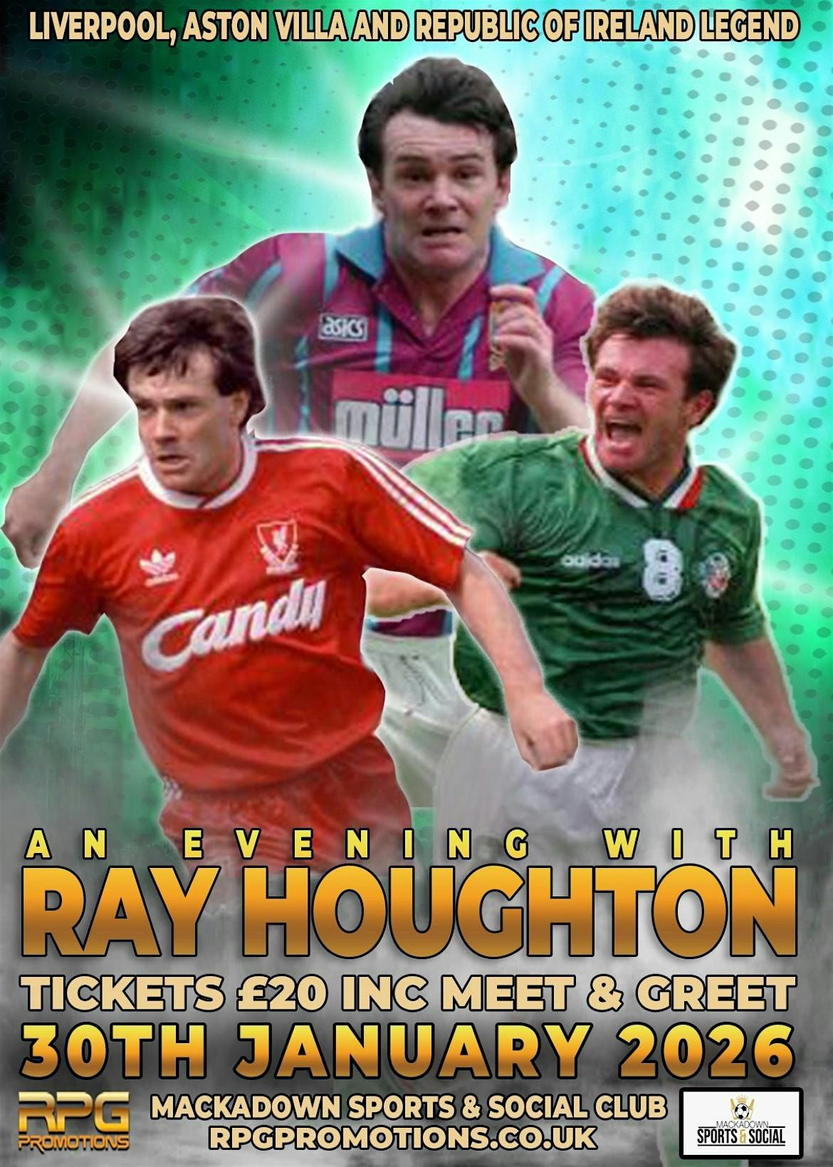 Evening with Ray Houghton, 20 February | Event in Birmingham | AllEvents