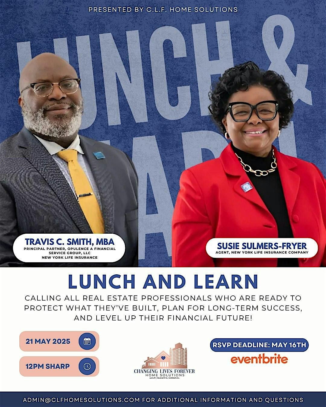 Join CLF Home Solutions for an Exclusive Lunch & Learn Event!, 21 May | Event in North Charleston | AllEvents