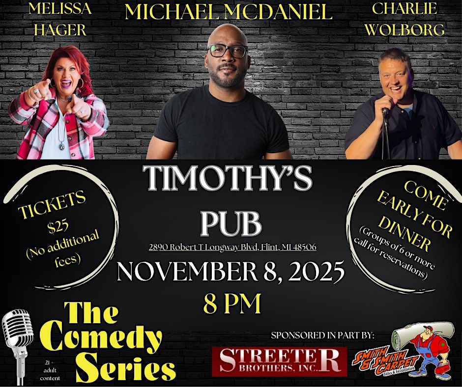 Comedy - Flint - Timothy's Pub, 8 November | Event in Flint | AllEvents