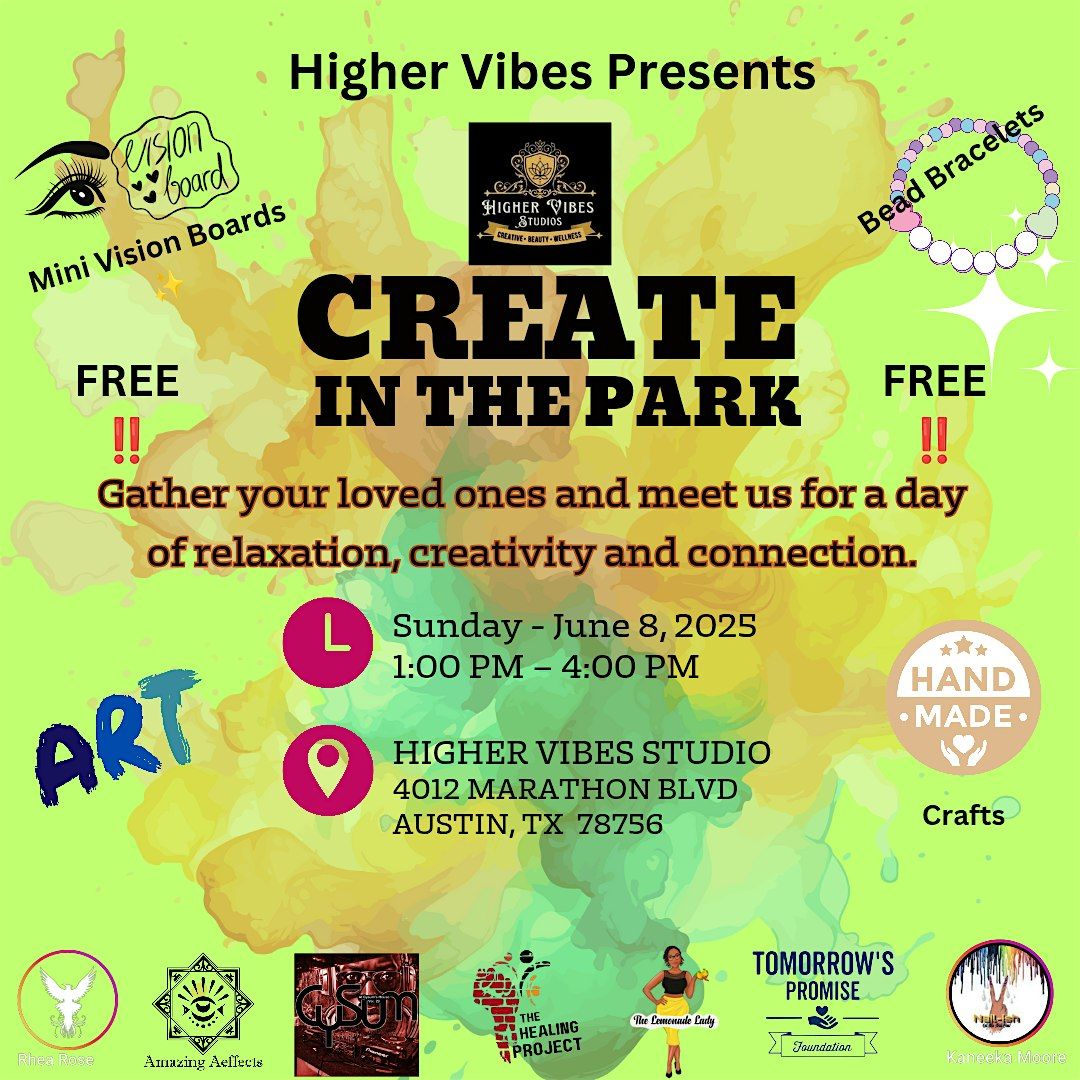 Create in the Park, 8 June | Event in Austin | AllEvents