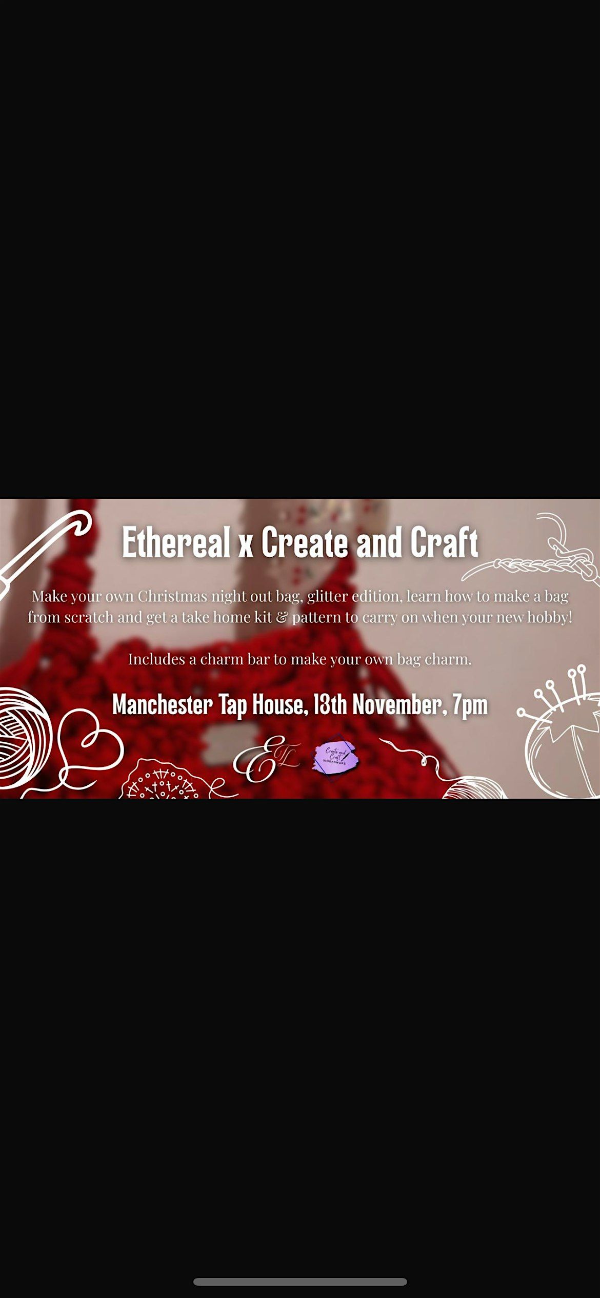 Ethereal x Create & Craft: Christmas Glitter Bag Workshop, 13 November | Event in Manchester | AllEvents