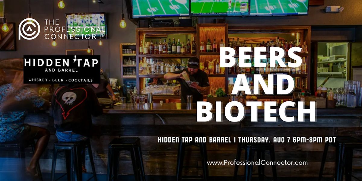 Beers and Biotech at Hidden Tap and Barrel | Aug 7th, 2025, 7 August | Event in South San Francisco | AllEvents