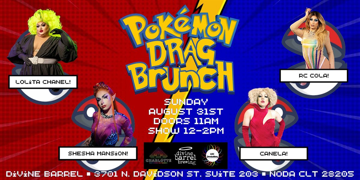 CGN Presents: Level Up Pokemon Drag Brunch, 24 August | Event in Charlotte | AllEvents