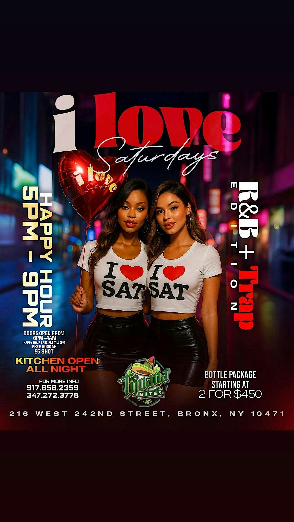 I love Saturdays | Trap & Rnb every Saturday (Free [-]ookah ) | Event in The Bronx | AllEvents
