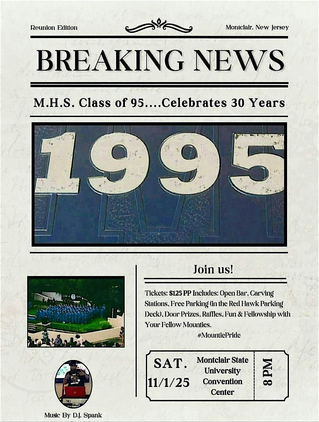 MHS Class of 1995 30 Year Renuion, 1 November | Event in Montclair | AllEvents