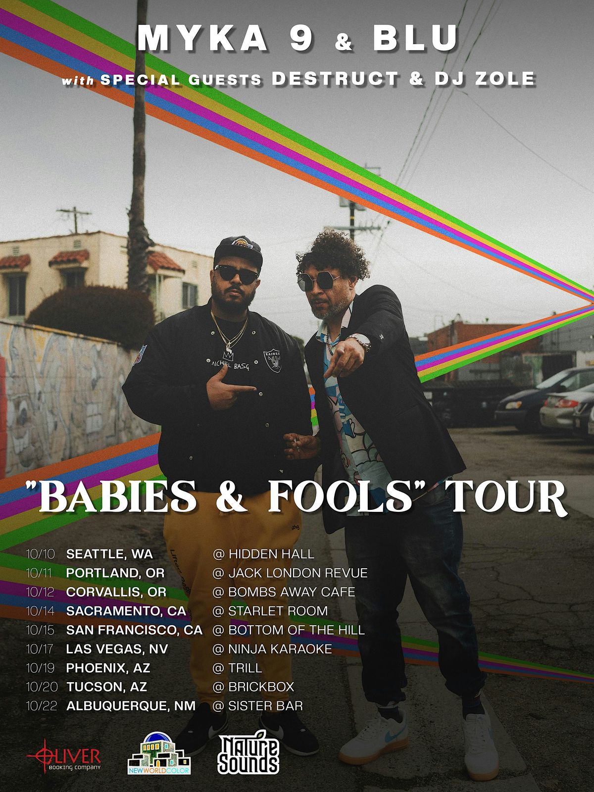 "Babies & Fools"  Blu & Myka 9 with DJ Zole & Destruct, 20 October | Event in Tucson