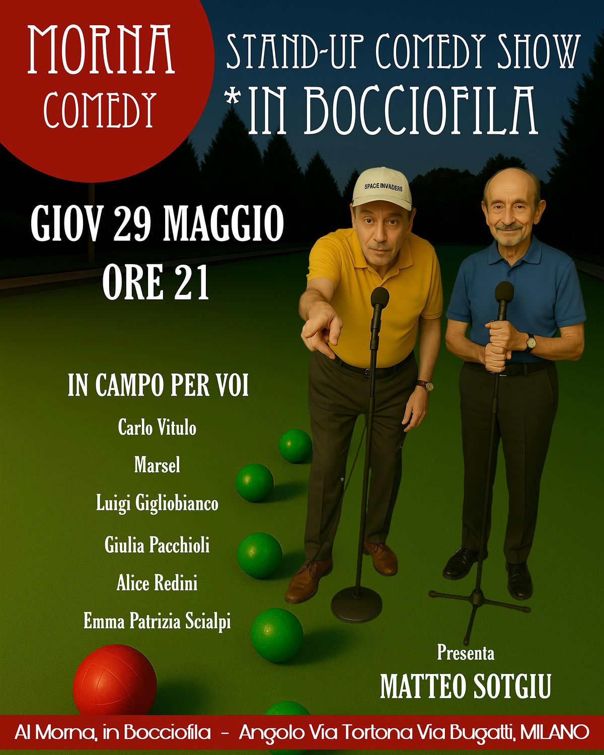Morna Comedy  *In Bocciofila - Open Mic 29/05, 29 May | Event in Milano | AllEvents