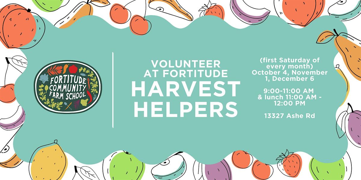 Harvest Helpers: Volunteer at Fortitude - BZP Bakersfield, 6 December | Event in Bakersfield | AllEvents