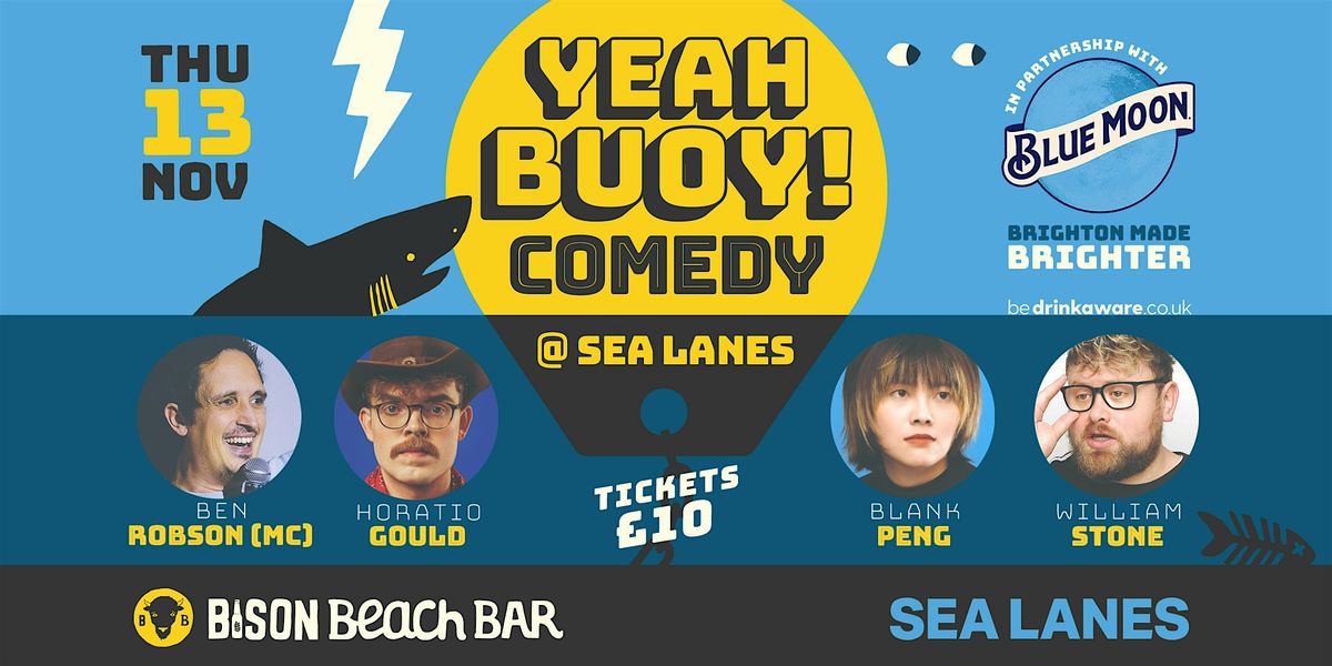 Yeah Buoy Comedy!, 13 November | Event in Brighton | AllEvents