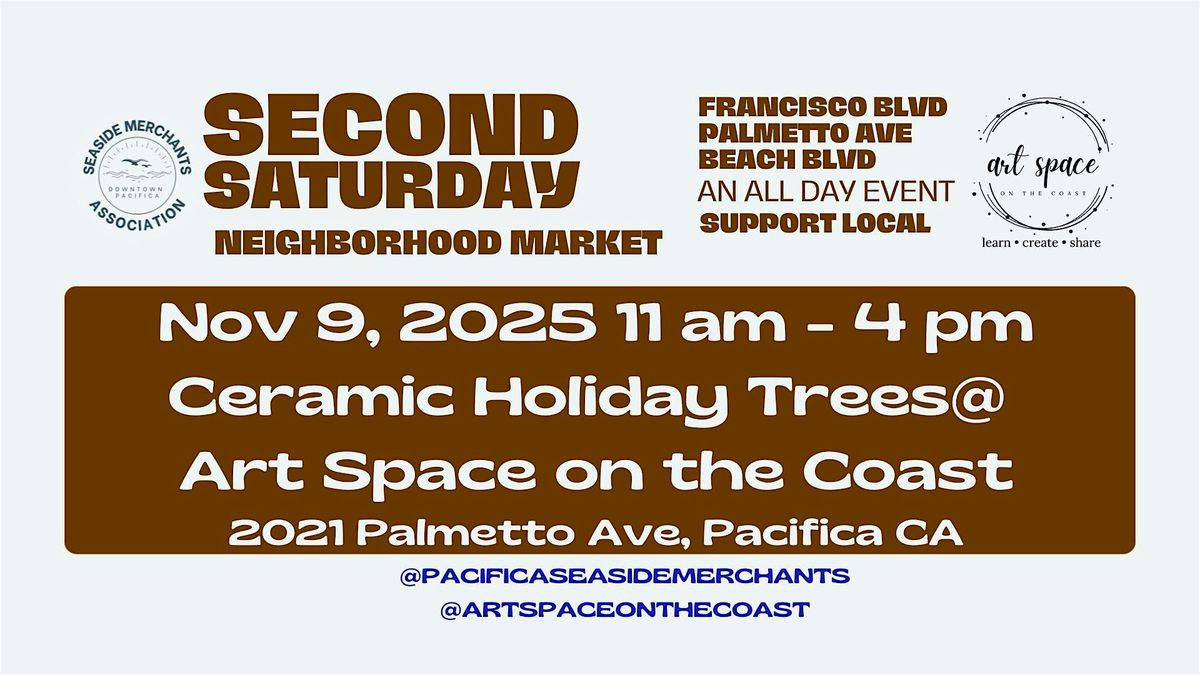 Second Saturday in Pacifica - Make Holiday Trees in Clay, 8 November | Event in Pacifica | AllEvents