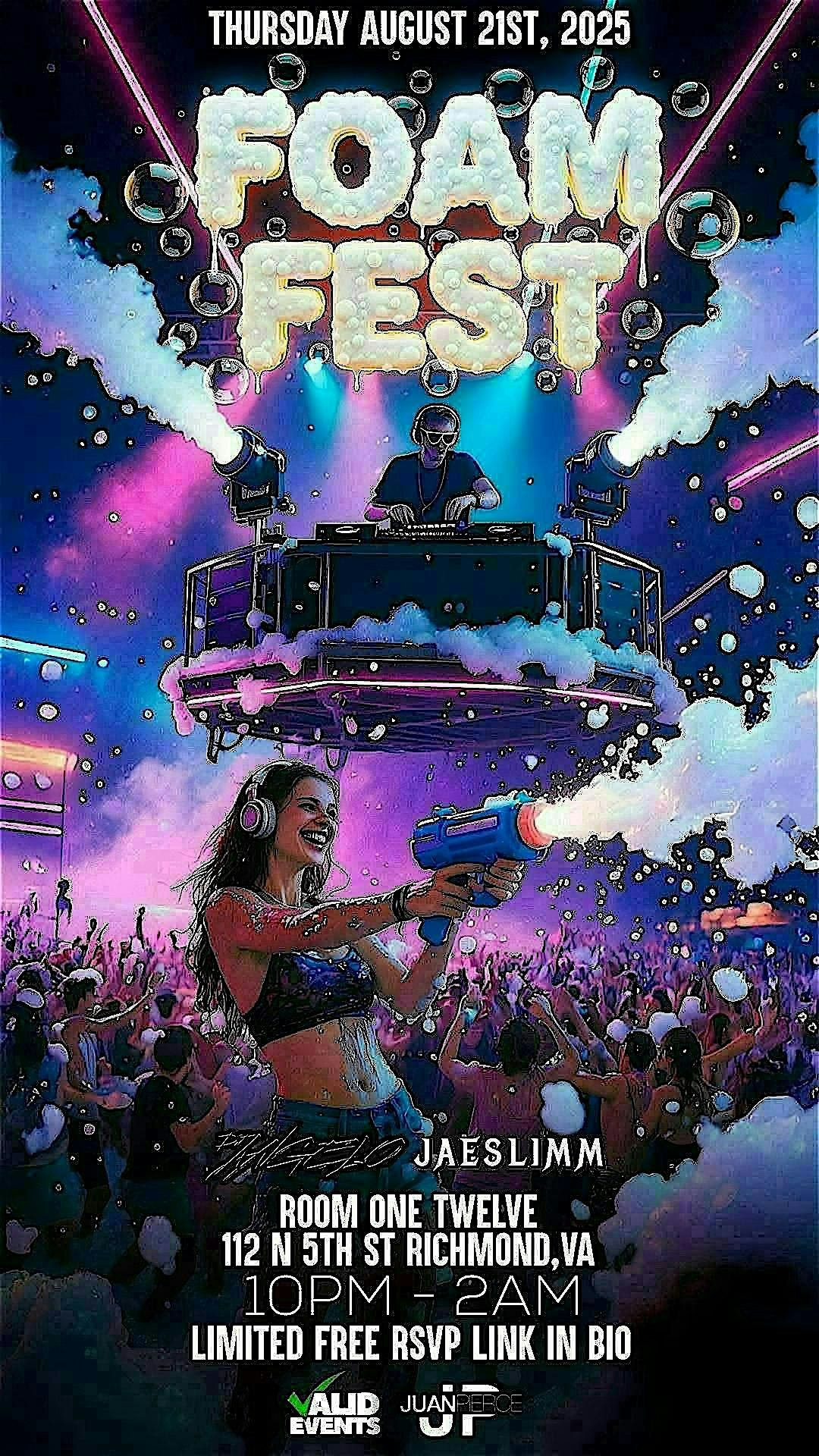 FOAM FEST l FOAM PARTY, 21 August | Event in Richmond | AllEvents