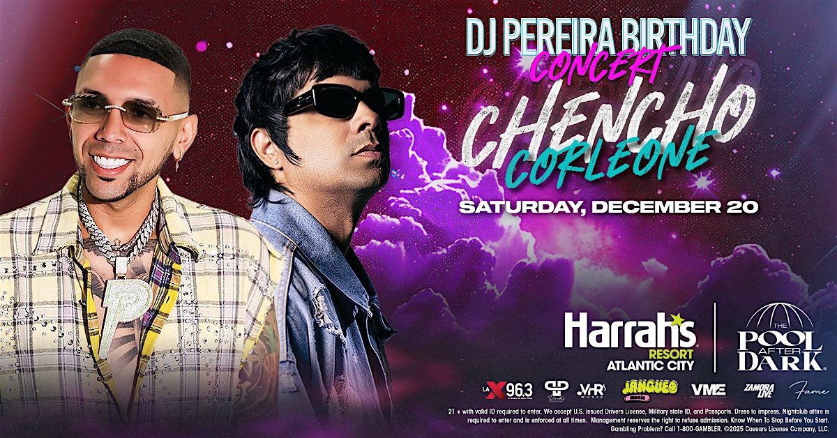 CHENCHO CORLEONE at The Pool After Dark, 20 December | Event in Atlantic City | AllEvents