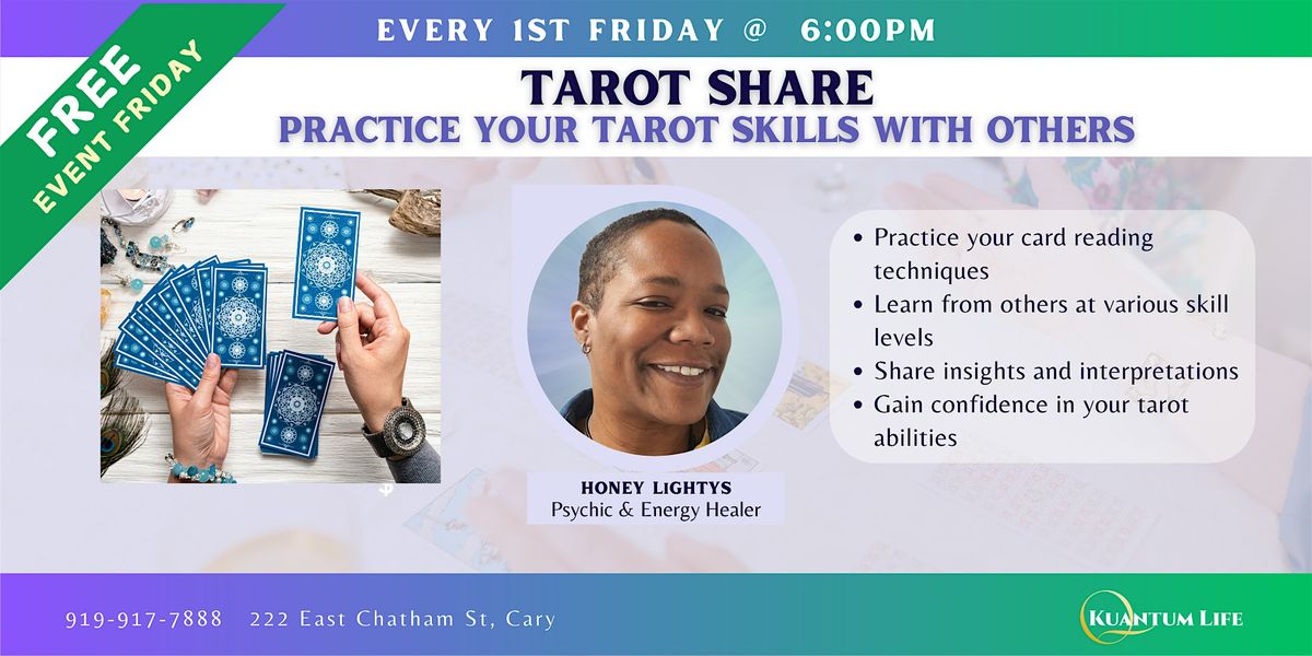 Tarot Share: Practice Your Tarot Skills With Others | Event in Cary | AllEvents