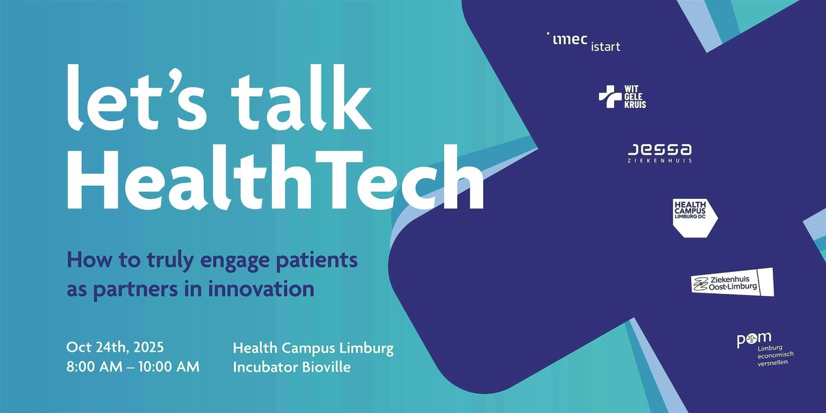 Let's talk HealthTech #2, 24 October | Event in Diepenbeek | AllEvents