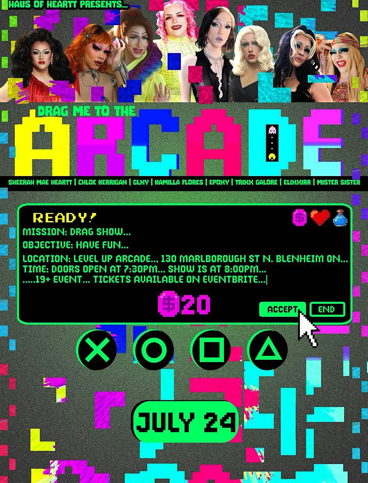 Drag Me to the Barcade-A Drag Show Spectacular!, 24 July | Event in Blenheim | AllEvents