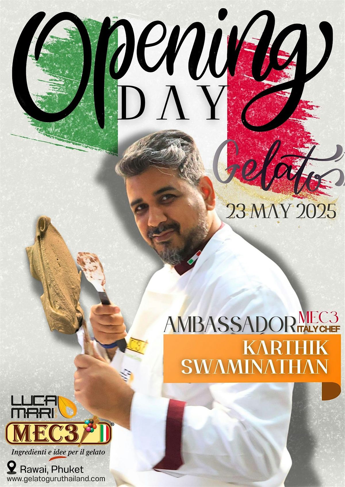 Gelato Phuket by Ambassador from MEC3 Italy, 23 May | Event in Tambon Rawai | AllEvents