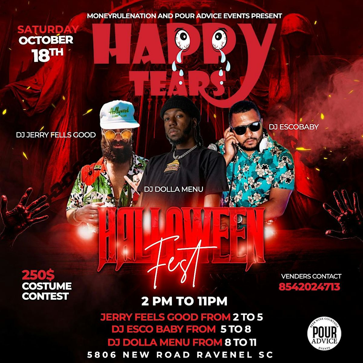 Happy Tears Halloween Fest, 18 October | Event in Ravenel | AllEvents