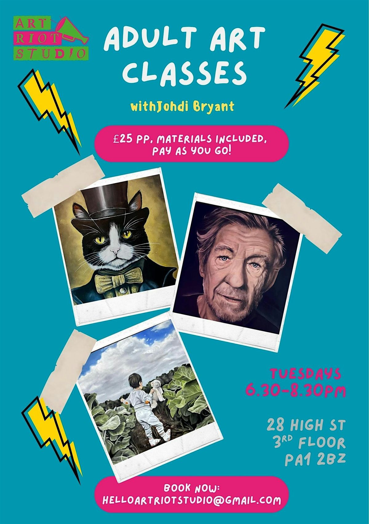 Weekly Adult Art Class with Johdi Bryant | Event in Paisley | AllEvents