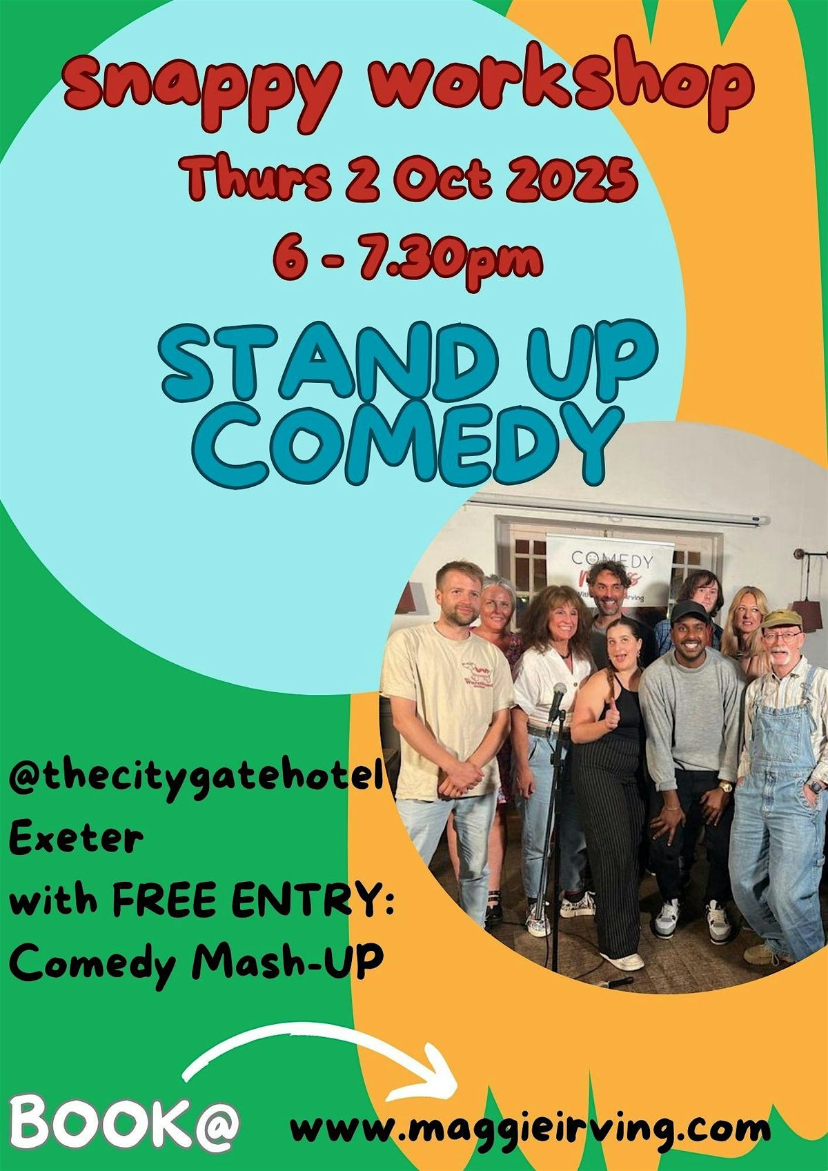 Snappy Stand-Up Comedy Workshop, 2 October | Event in Exeter | AllEvents