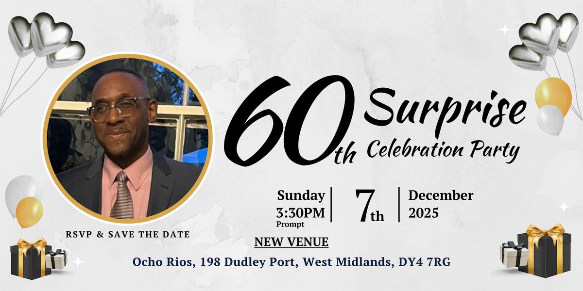 Elder Delroy 60th Year Surprise Celebration, 7 December | Event in Tipton | AllEvents