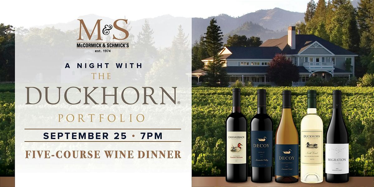 McCormick & Schmick's + Duckhorn Wine Dinner - National Harbor, 25 September | Event in Oxon Hill | AllEvents