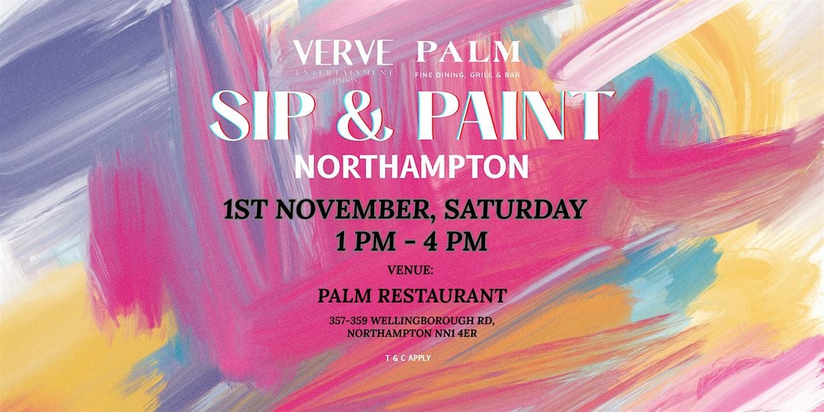 SIP & PAINT Party -Northampton, 1 November | Event in Northampton | AllEvents