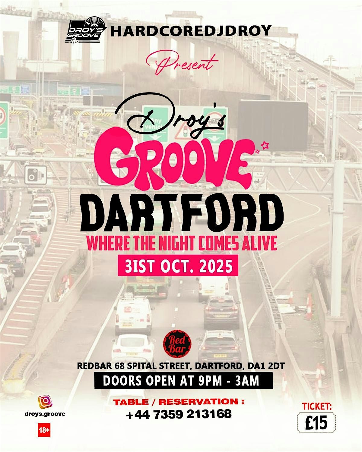 Droy's Groove- where the night comes alive, 31 October | Event in Dartford | AllEvents