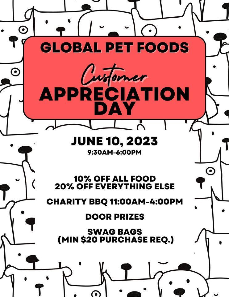 Global Pet Foods Leduc Customer Appreciation!, Global Pet Foods Leduc