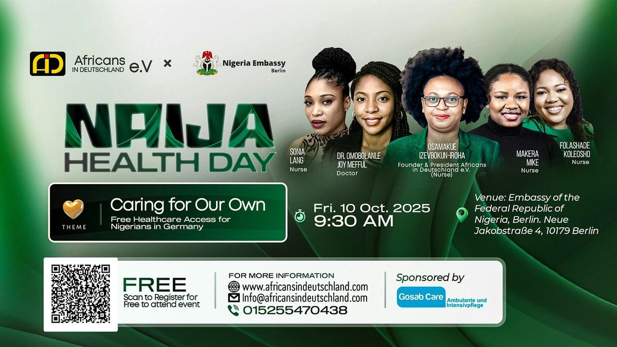 Naija Health Day – Free Health Check-Up at the Nigerian Embassy in Berlin, 10 October | Event in Berlin