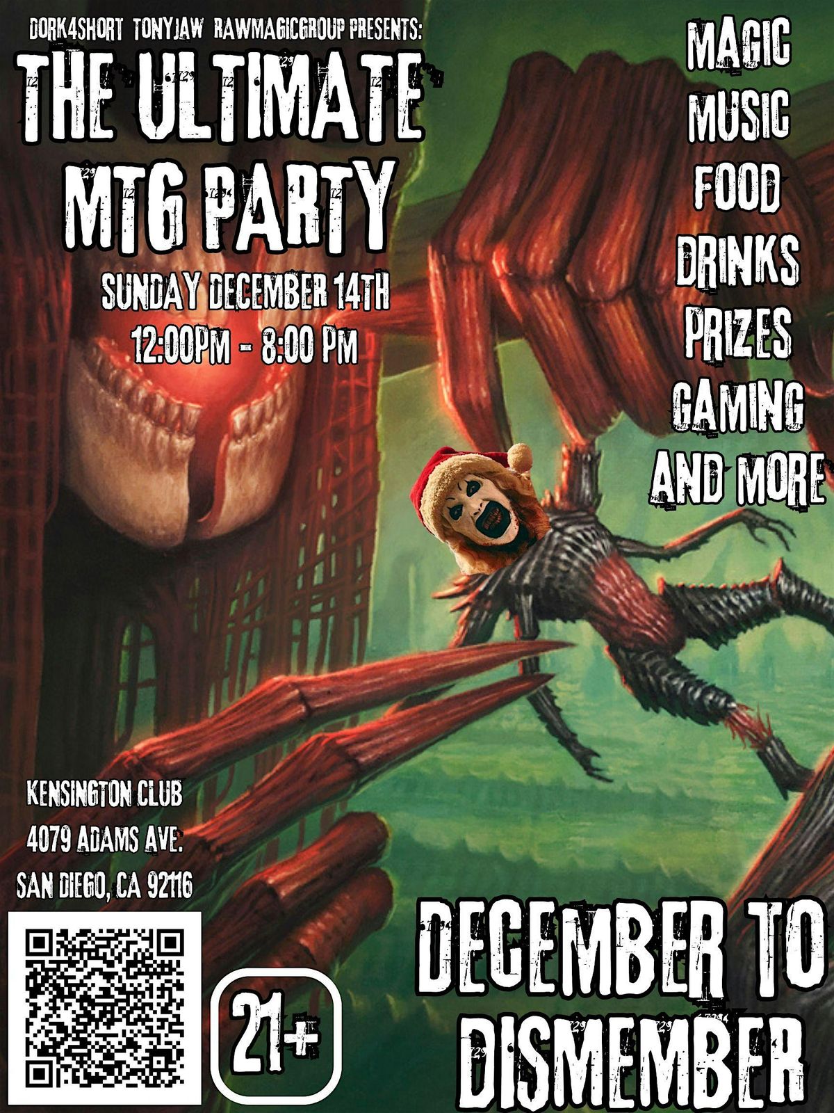 The ULTIMATE Magic: The Gathering Party "December to Dismember", 14 December | Event in San Diego