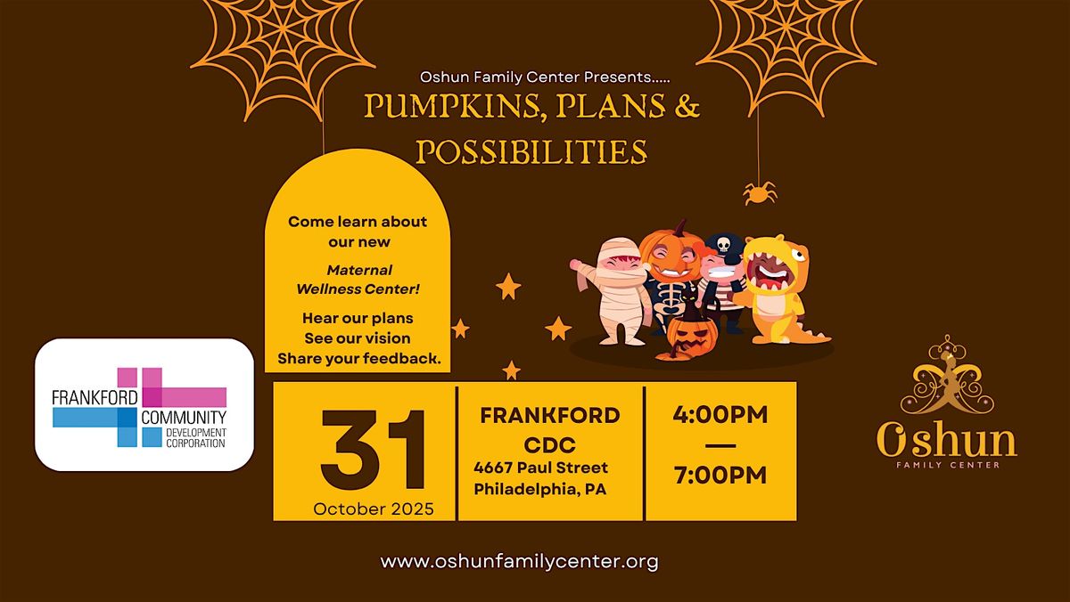 Pumpkins, Plans &amp; Possibilities