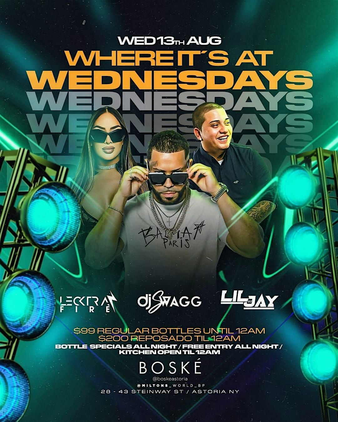 Where It’s At Wednesdays at Boske Astoria – Free Entry | Aug 13th | Event in Queens | AllEvents